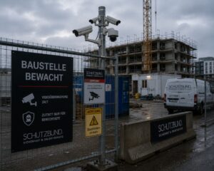 Baustellenbewachung für Unternehmen durch Sicherheitsdienst