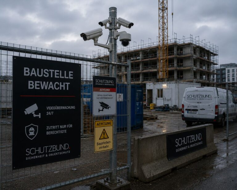 Baustellenbewachung für Unternehmen durch Sicherheitsdienst