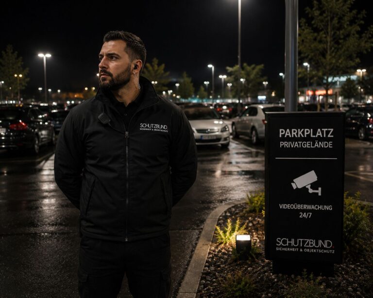 Parkplatzbewachung für Unternehmen auf Gewerbefläche