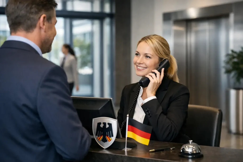 Empfangsdienst für Bürogebäude und Gewerbeobjekte