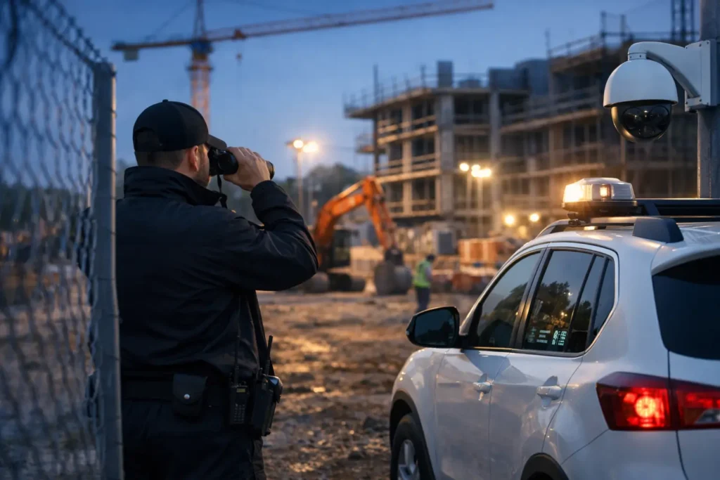 Aktuelles Bild: Baustellenbewachung gegen Diebstahl organisieren
