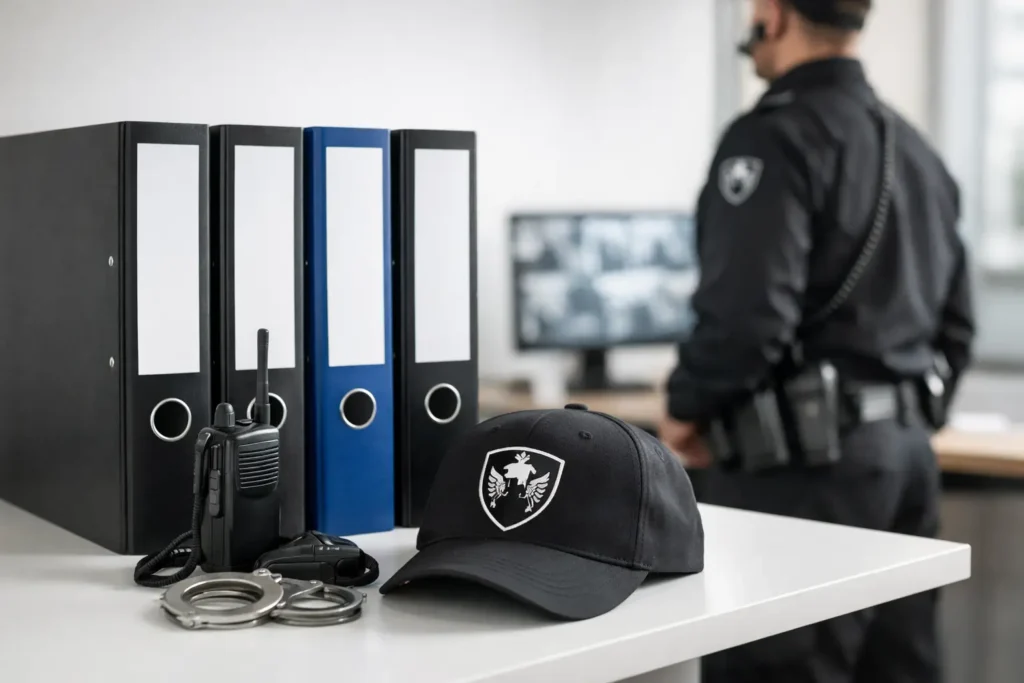 Aktuelles Bild: Wie viele Ordner braucht man im Sicherheitsdienst?