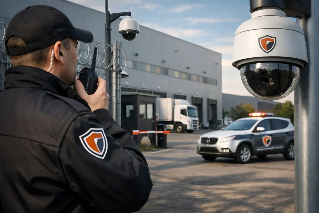 Aktuelles Bild: Beispiel Objektschutz für ein Logistikzentrum